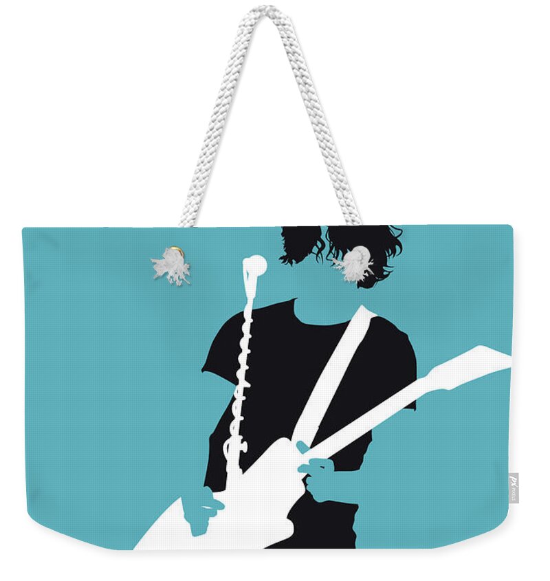 The Weekender Tote Bag featuring the digital art No295 MY The White Stripes Minimal Music poster by Chungkong Art