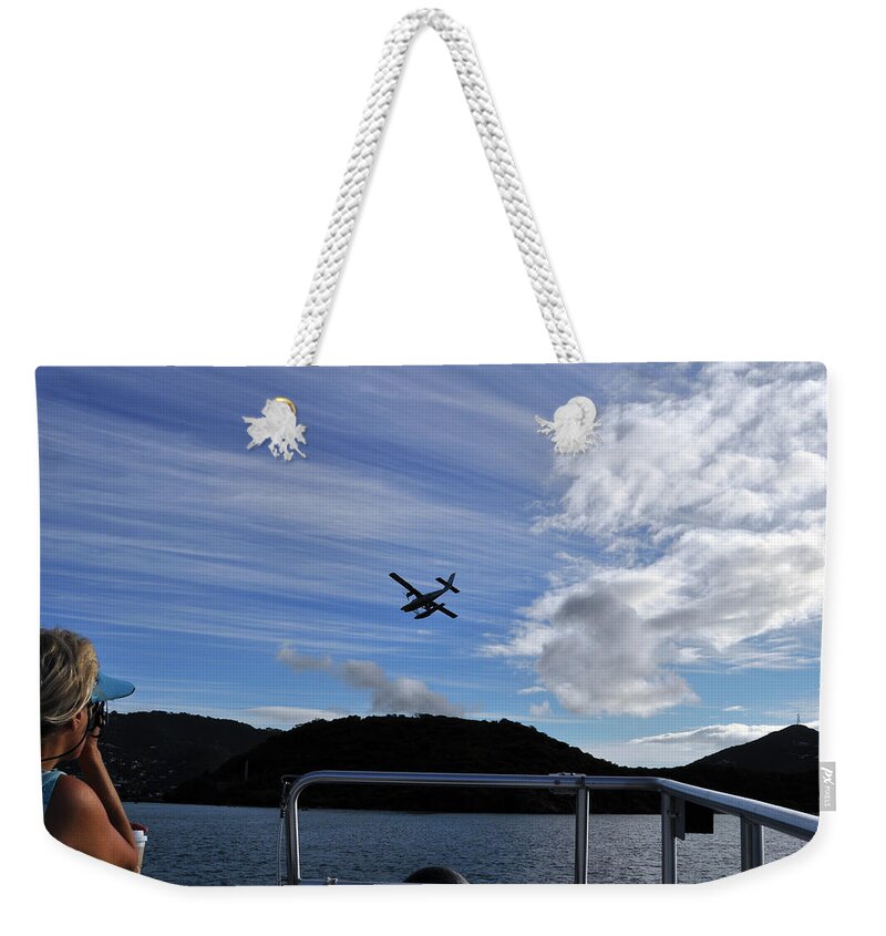 Seaplane Weekender Tote Bag featuring the photograph Observer by Climate Change VI - Sales