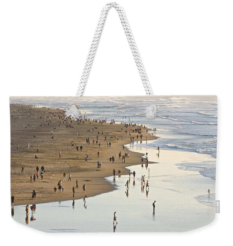 Tranquility Weekender Tote Bag featuring the photograph Ocean Beach, San Francisco by Enrique R. Aguirre Aves