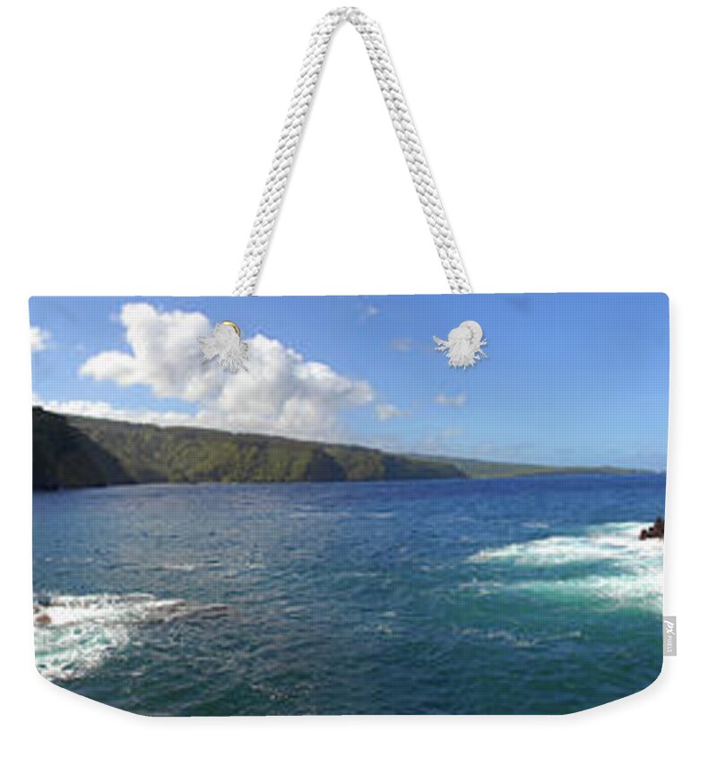 Scenics Weekender Tote Bag featuring the photograph Ocean Coastline--maui by Silverjoy