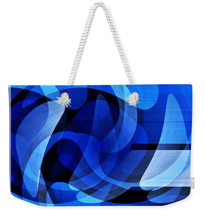 Ocean Weekender Tote Bag featuring the digital art Ocean Surf by Bill King