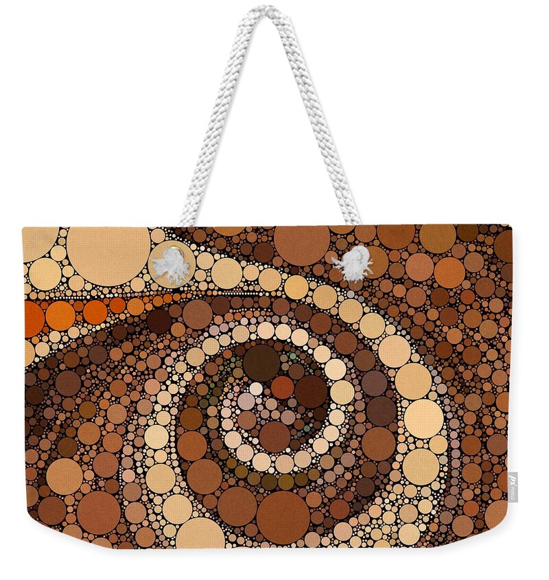 Abstract Weekender Tote Bag featuring the digital art Ode to China by Chris Montcalmo