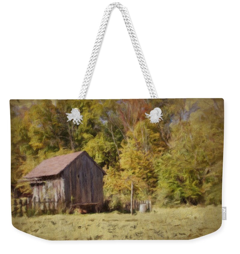 She Shed Weekender Tote Bag featuring the photograph Old She Shed by Diane Lindon Coy