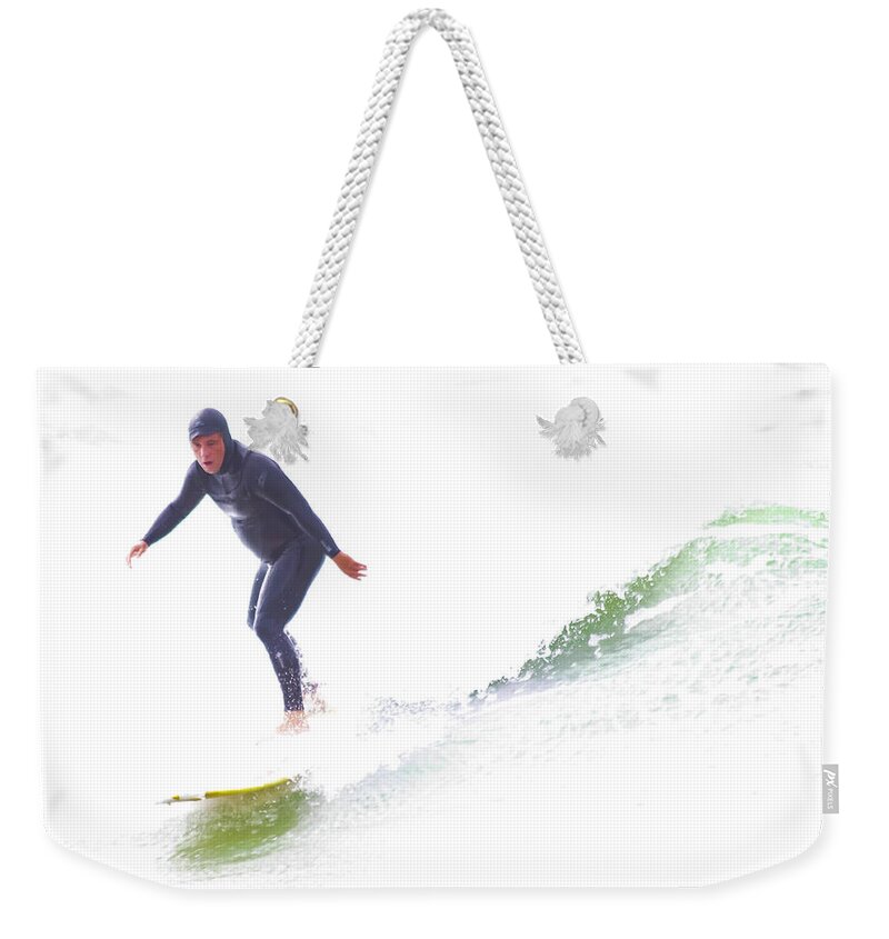 Surfer Weekender Tote Bag featuring the photograph Old Surfers Never Die by Robert Wilder Jr