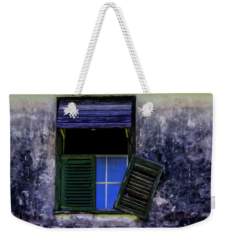 Windows Weekender Tote Bag featuring the photograph Old window 2 by Stuart Manning