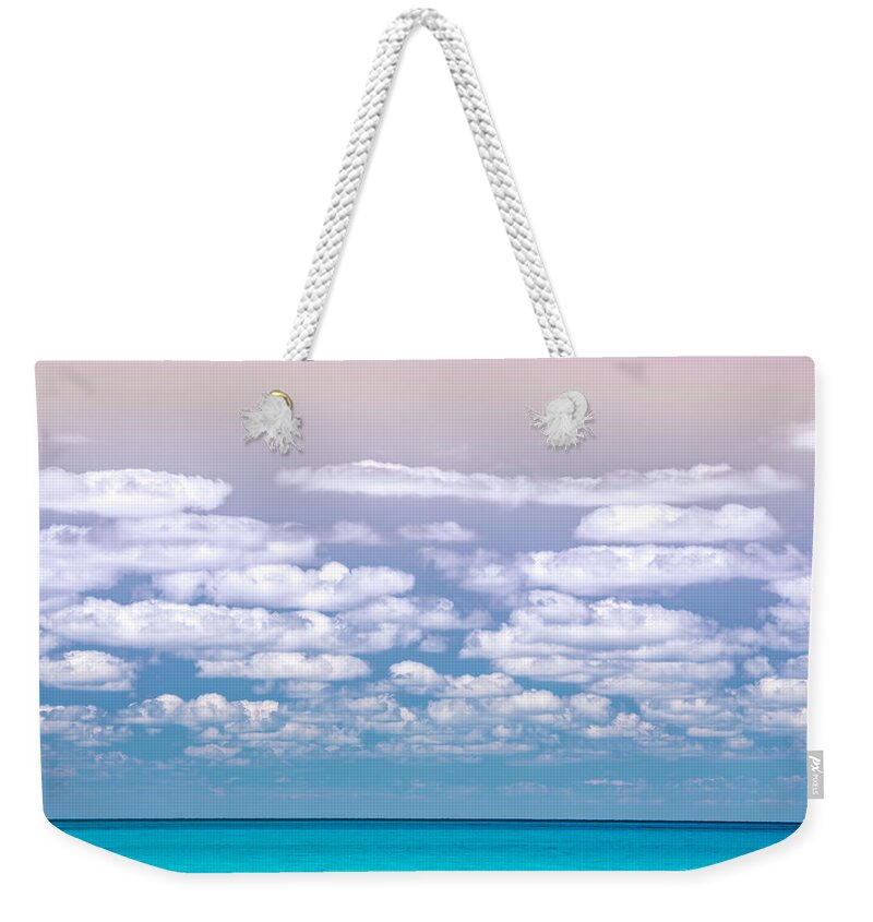 Sky Weekender Tote Bag featuring the photograph Ombre Bahama Sky by Tanya G Burnett
