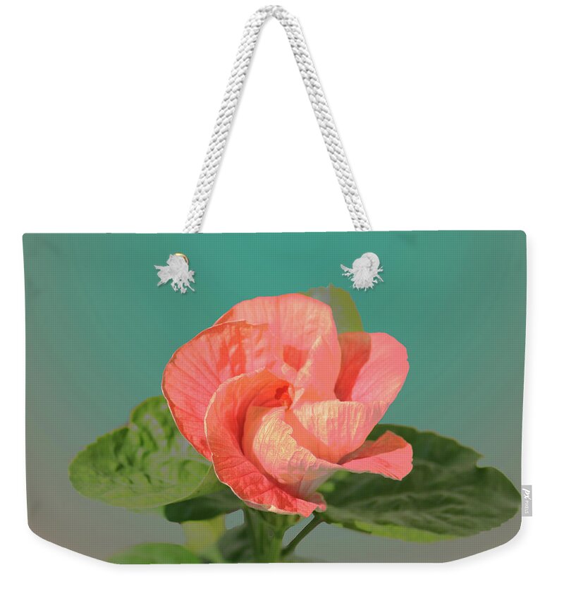 Flower Weekender Tote Bag featuring the digital art Opening by Steve Karol