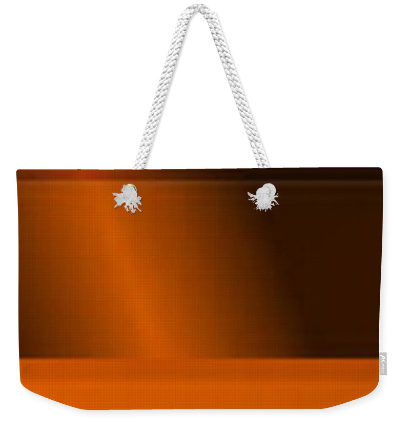 Oil Weekender Tote Bag featuring the painting Orange Light by Matteo TOTARO