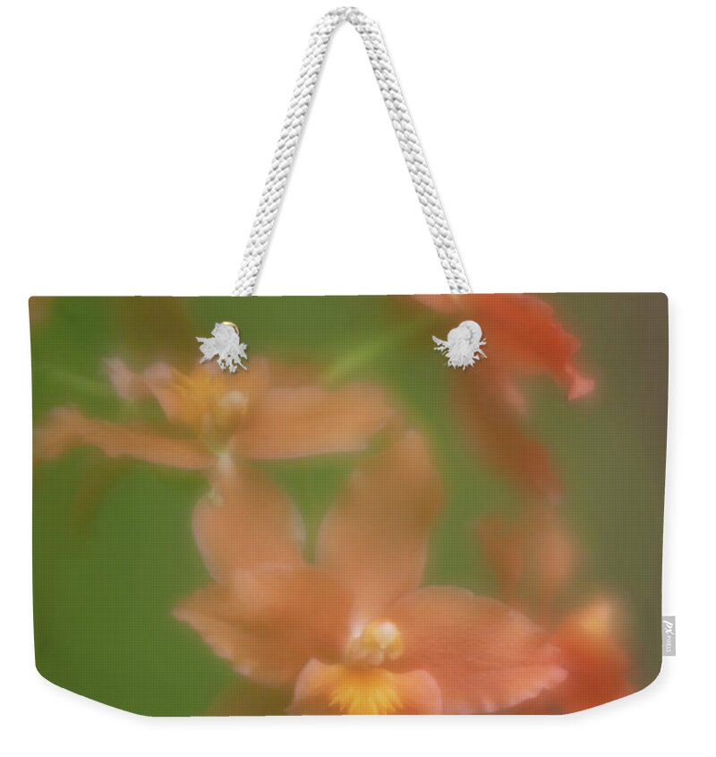 Flower Weekender Tote Bag featuring the photograph Orchid by Minnie Gallman