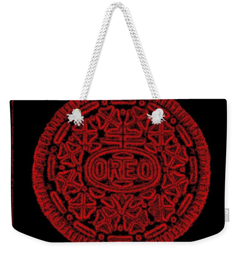 Oreo Weekender Tote Bag featuring the photograph Oreo Redux Red 1 by Rob Hans
