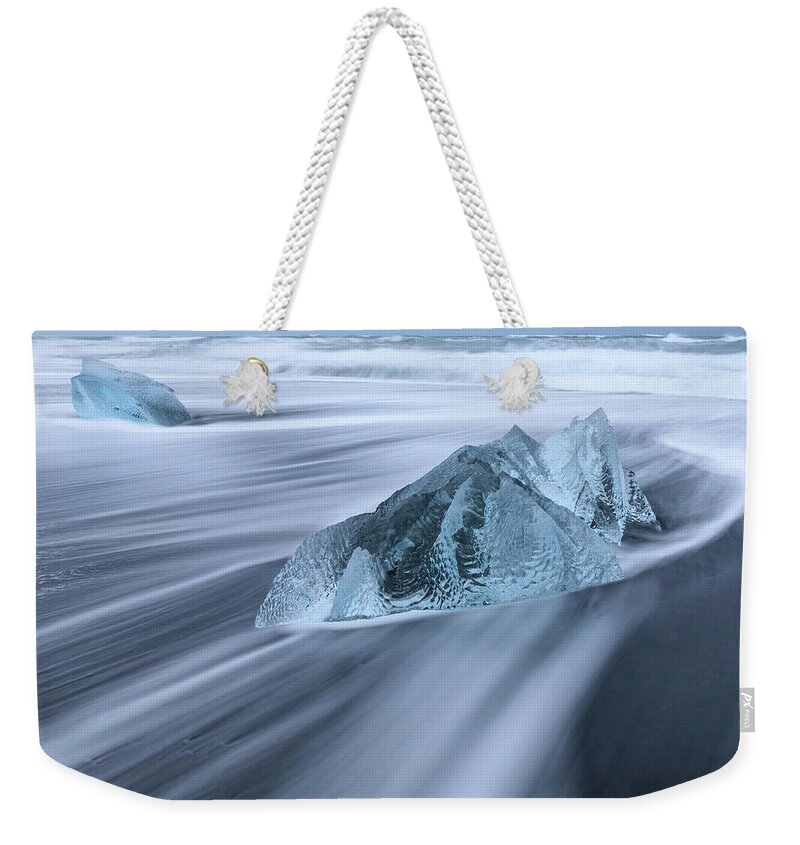 Iceland Weekender Tote Bag featuring the photograph Ornate Ice by Rob Davies