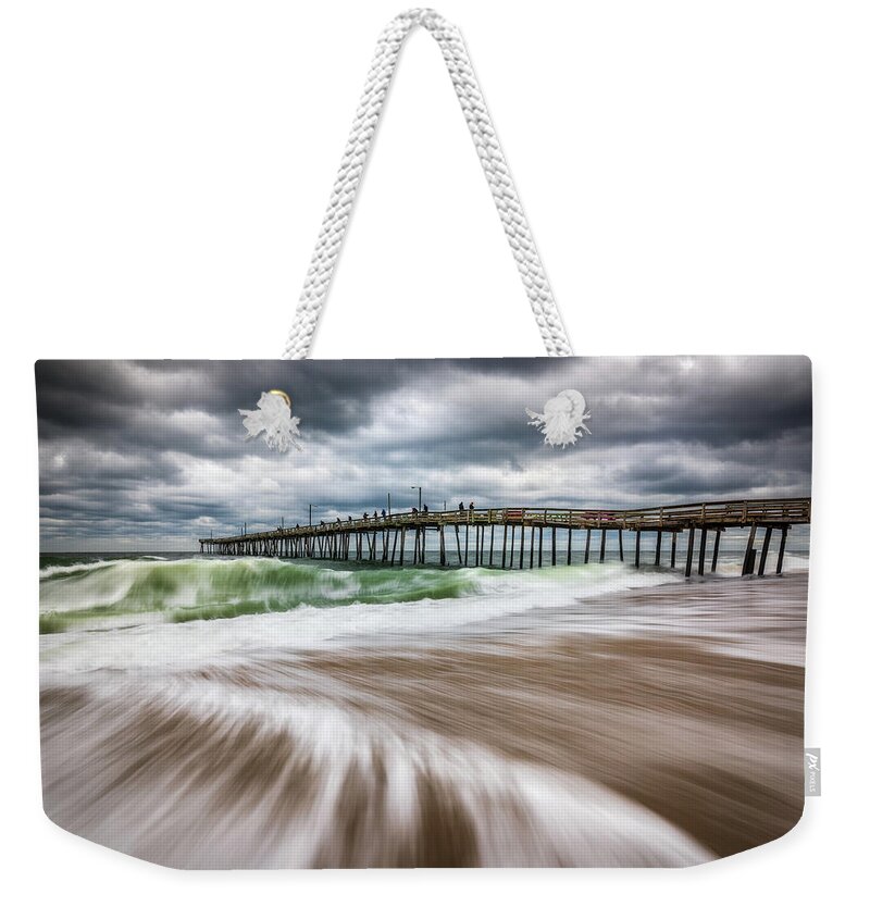 Outer Banks Weekender Tote Bag featuring the photograph Outer Banks NC North Carolina Beach Seascape Photography OBX by Dave Allen