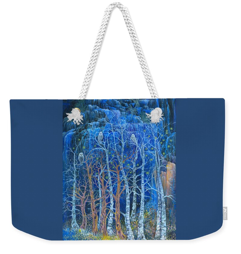 Owls Weekender Tote Bag featuring the photograph Owls Falls by Adria Trail