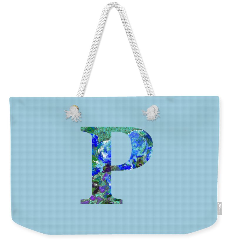 Home Decor Weekender Tote Bag featuring the digital art P 2019 Collection by Corinne Carroll