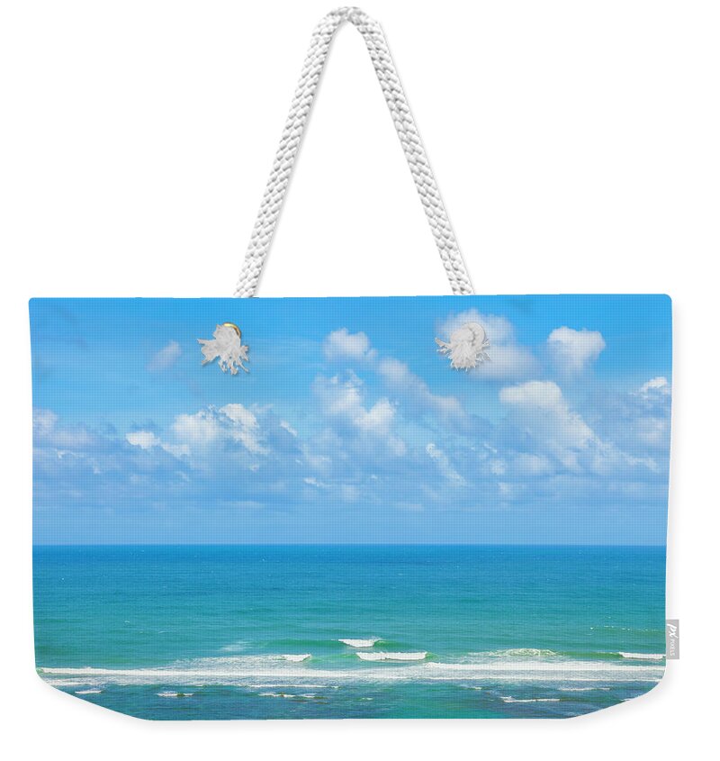 Water's Edge Weekender Tote Bag featuring the photograph Pacific Ocean Kauai by Dszc
