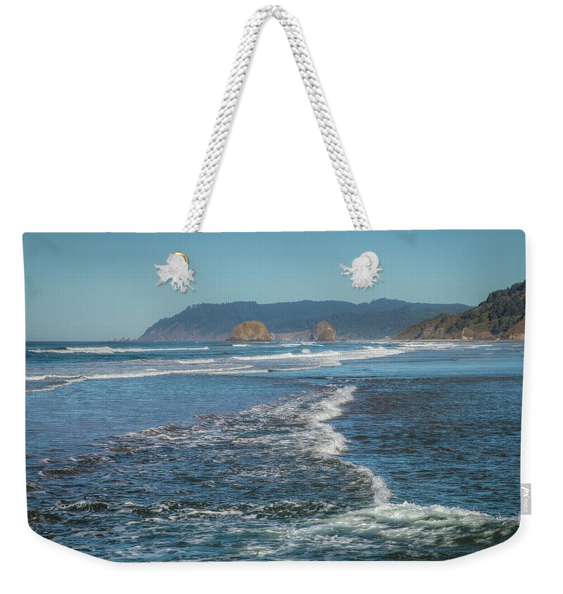 Haystack Weekender Tote Bag featuring the photograph Pacific Shores 0918 by Kristina Rinell