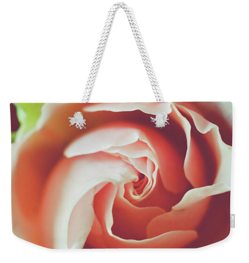 Coral Weekender Tote Bag featuring the photograph Painted by Michelle Wermuth
