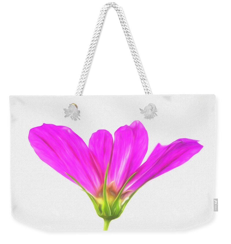 Cosmos Weekender Tote Bag featuring the photograph Painterly Cosmos by Cindi Ressler