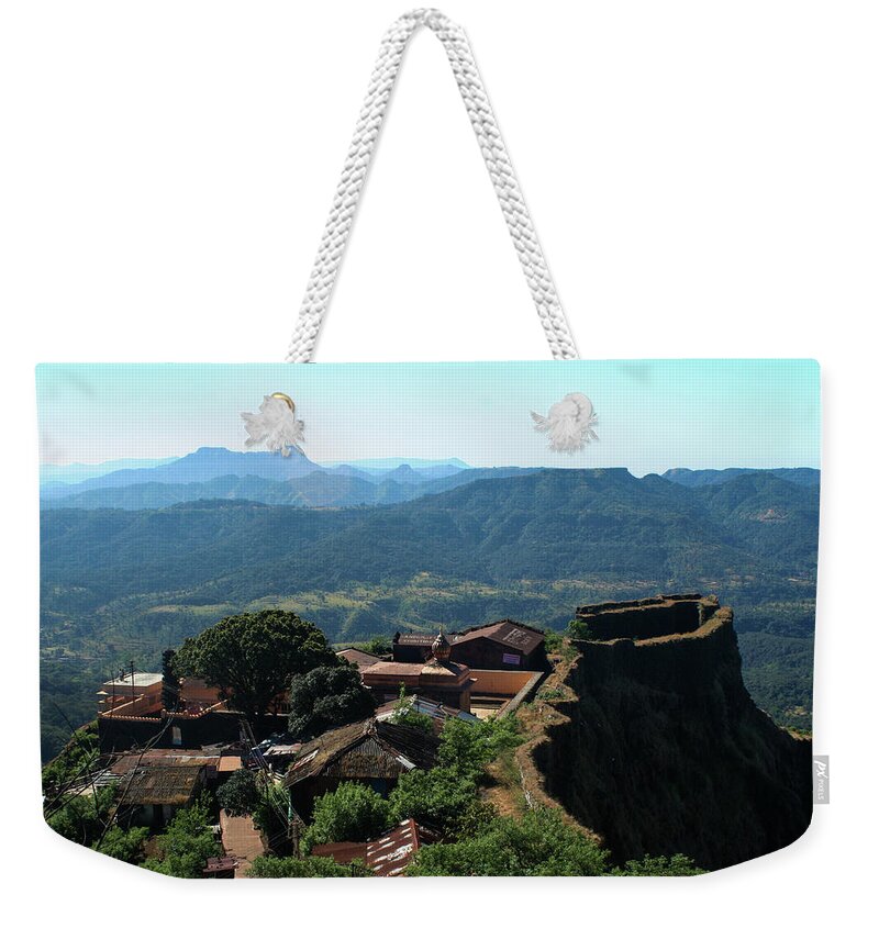 Tranquility Weekender Tote Bag featuring the photograph Palace Towers by Clicked Kumar Rr