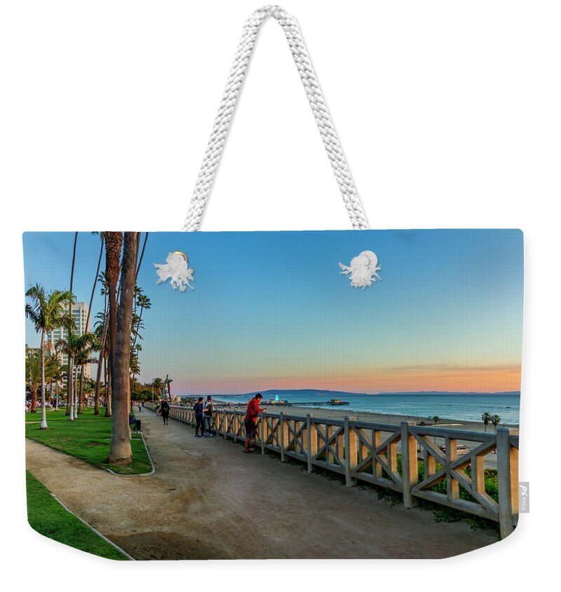 Palisades Park Weekender Tote Bag featuring the photograph Palisades Park - Looking South by Gene Parks