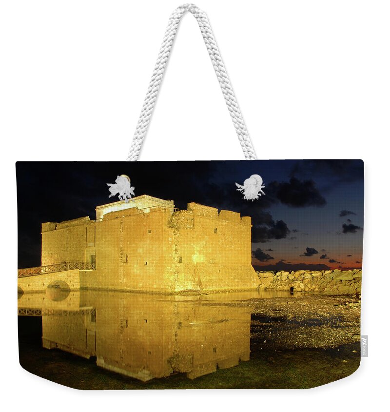 Castle Weekender Tote Bag featuring the photograph Paphos Medieval Castle by Michalakis Ppalis