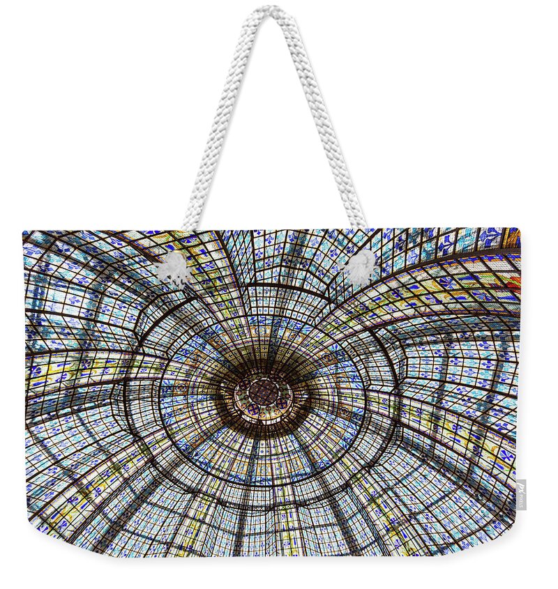 Paris Photography Weekender Tote Bag featuring the photograph Paris Ceilings by Melanie Alexandra Price