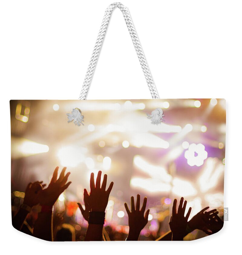 Event Weekender Tote Bag featuring the photograph Party Atmosphere by Ivosevicv
