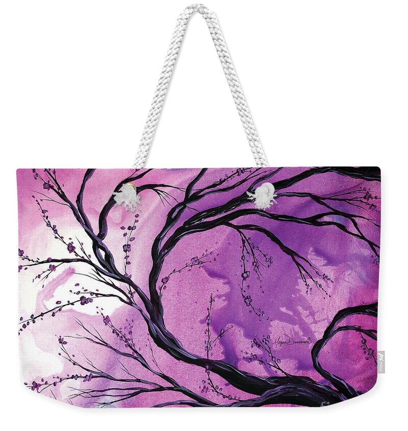 Abstract Weekender Tote Bag featuring the painting Passage Through Time by MADART by Megan Aroon