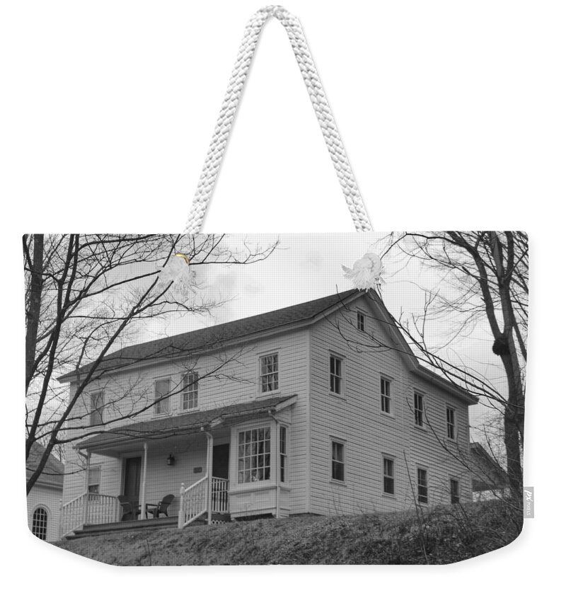 Waterloo Village Weekender Tote Bag featuring the photograph Pastors House - Waterloo Village by Christopher Lotito