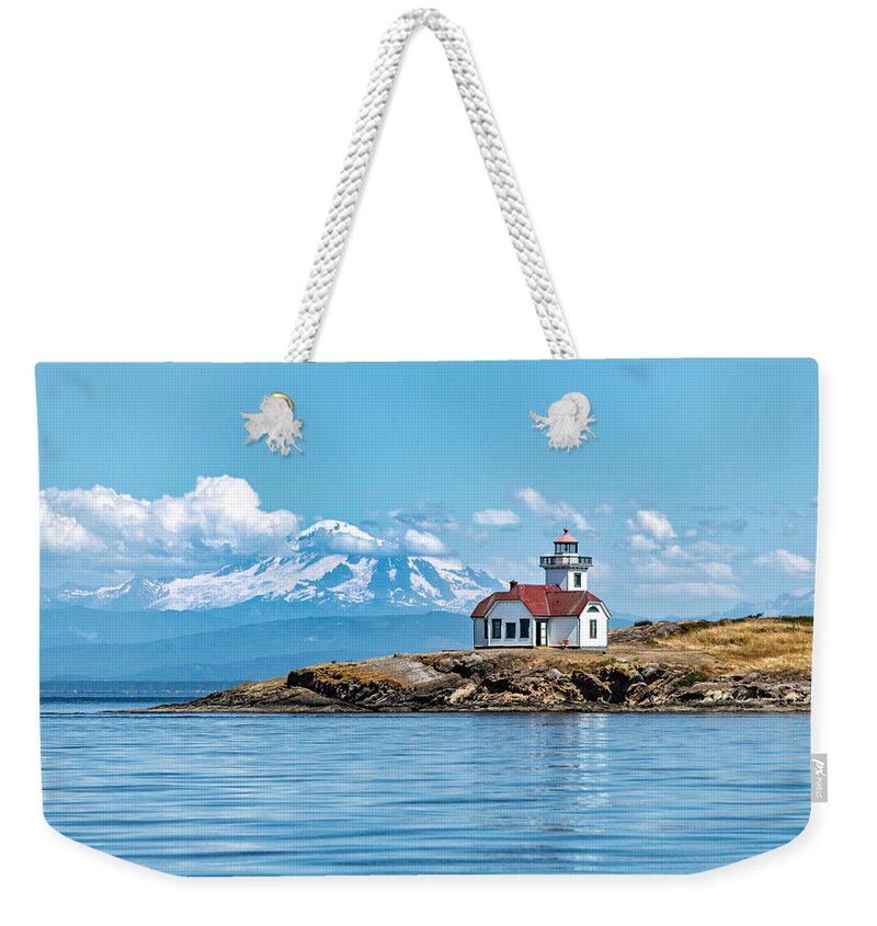 Lighthouse Weekender Tote Bag featuring the photograph Patos Island Lighthouse by Rand Ningali
