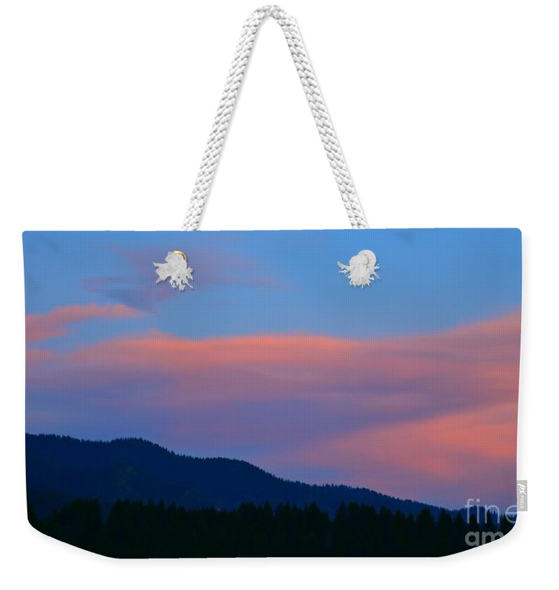 Sunset Weekender Tote Bag featuring the photograph Peachy Keen by Dorrene BrownButterfield