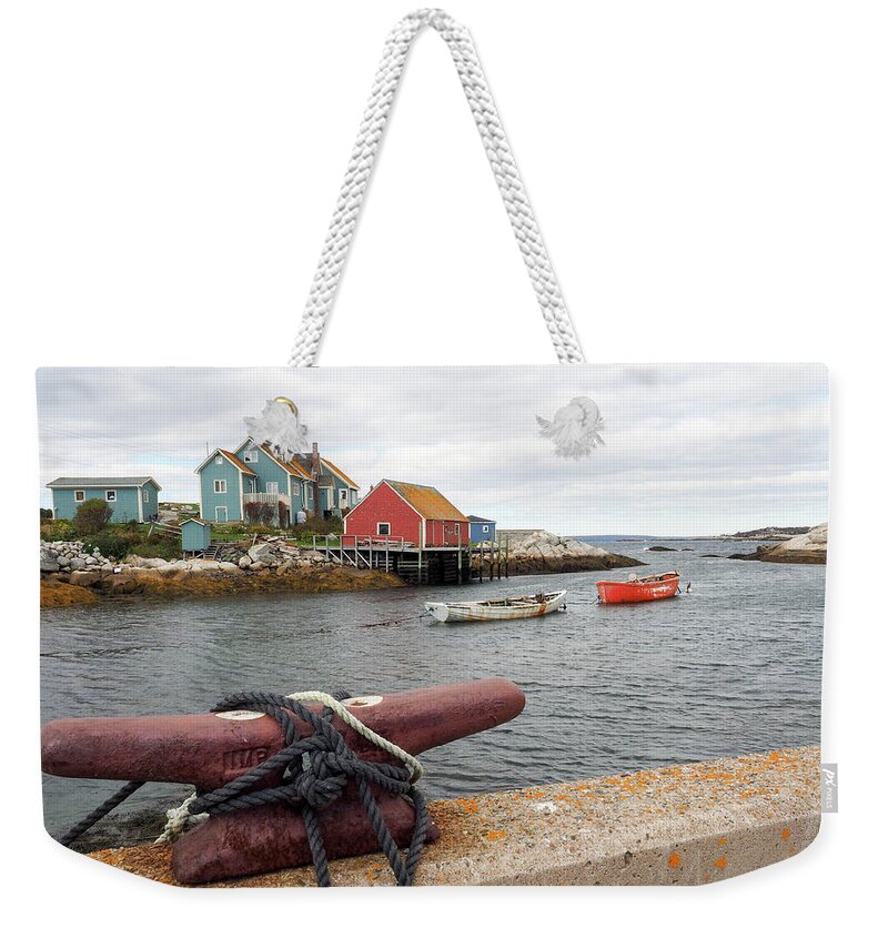 America Weekender Tote Bag featuring the photograph Peggy's Cove 370 #1 by James C Richardson