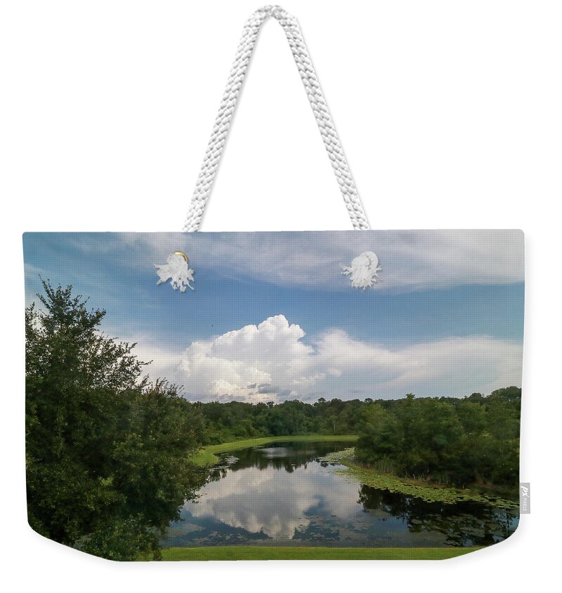Clouds Weekender Tote Bag featuring the photograph Perfect Reflection by Rick Redman