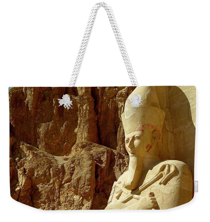 Shadow Weekender Tote Bag featuring the photograph Pharoah Queen by Tim O'brien Photos