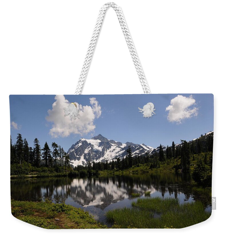 Picture Lake Weekender Tote Bag featuring the photograph Picture Lake by Ty Husak