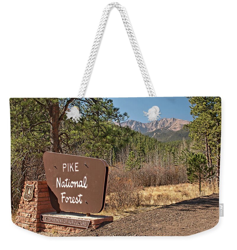 Pike National Forest Weekender Tote Bag featuring the photograph Pike National Forest by Kristia Adams