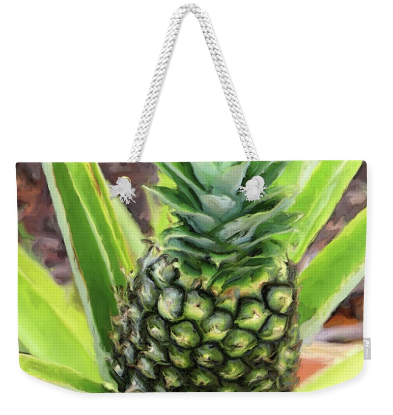 Pineapple Weekender Tote Bag featuring the photograph Pineapple by Jeff Breiman