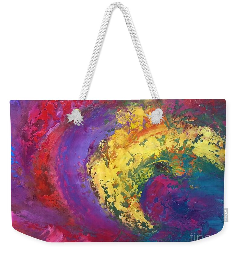  Weekender Tote Bag featuring the painting Reveldia by Aliosha Valle