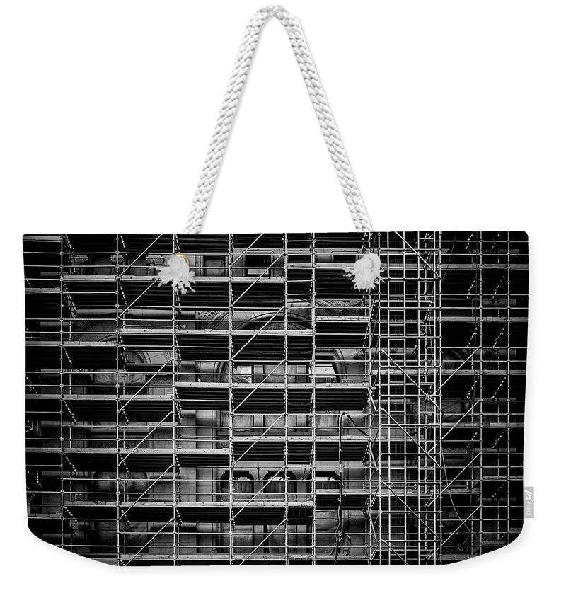 Blumwurks Weekender Tote Bag featuring the photograph Platform by Matthew Blum