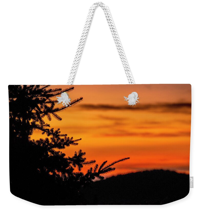 Sunrise Weekender Tote Bag featuring the photograph Pointing to Dawn by Matt Swinden