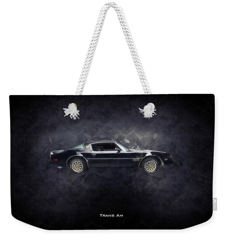 Pontiac Trans Am Weekender Tote Bag featuring the digital art Pontiac Trans Am by Airpower Art