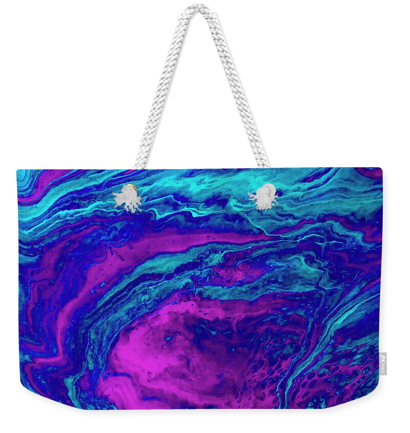 Fluid Weekender Tote Bag featuring the painting Portal by Jennifer Walsh