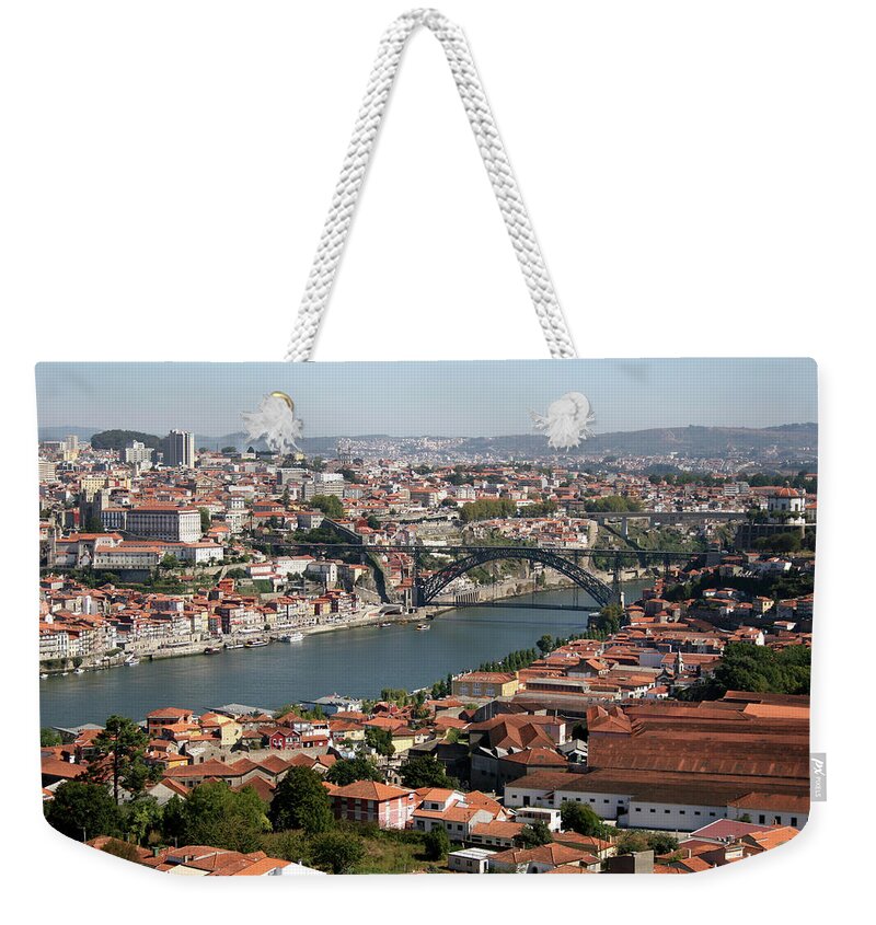 Built Structure Weekender Tote Bag featuring the photograph Porto by Luisportugal