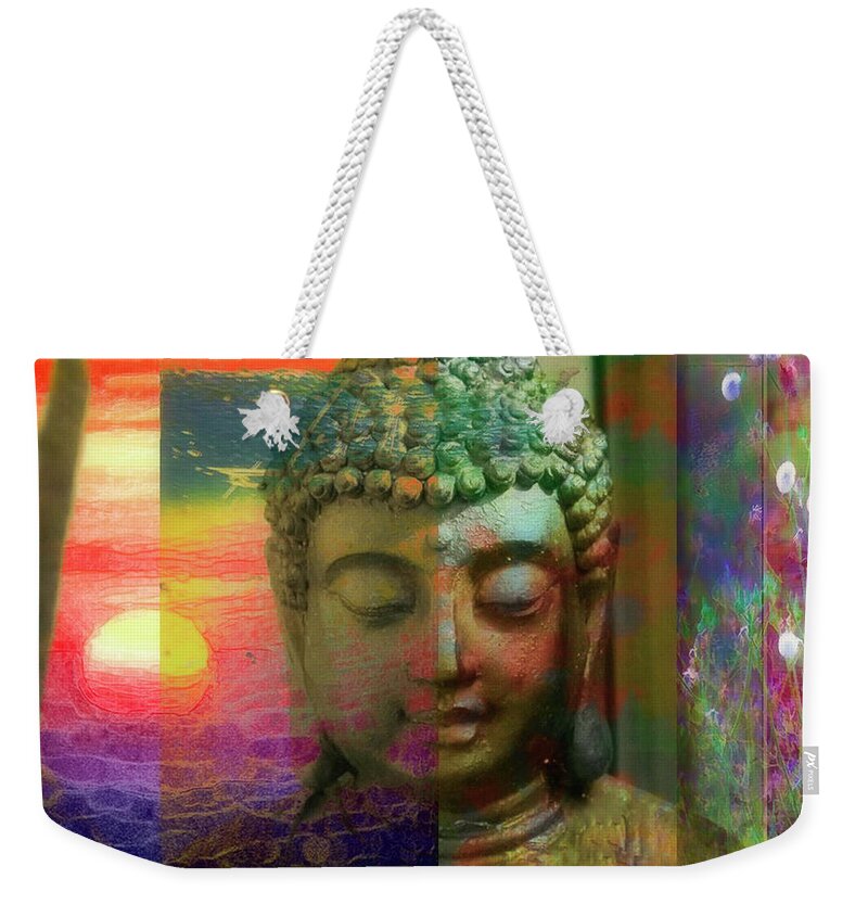 Buddha Weekender Tote Bag featuring the photograph Buddha Serenity by Rochelle Berman