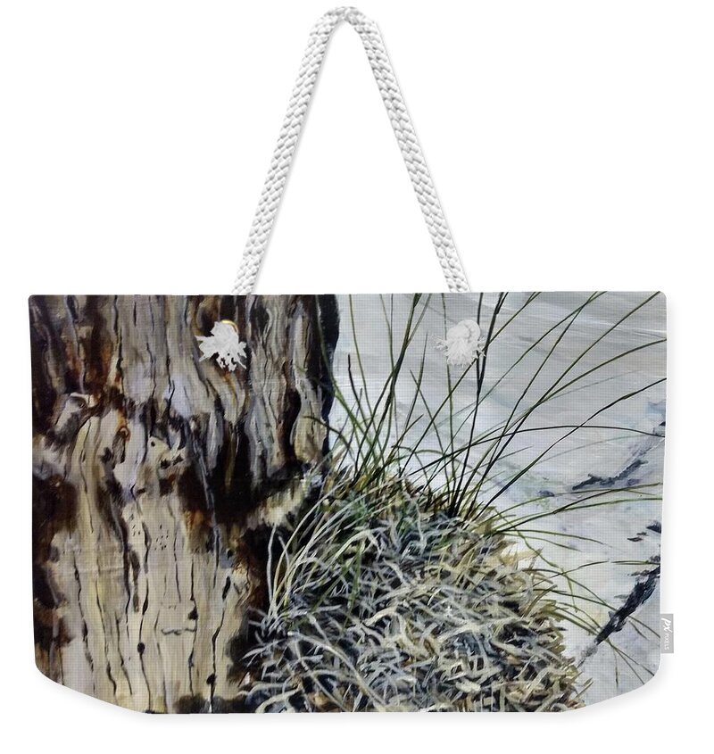 Driftwood Weekender Tote Bag featuring the painting Promise by William Brody