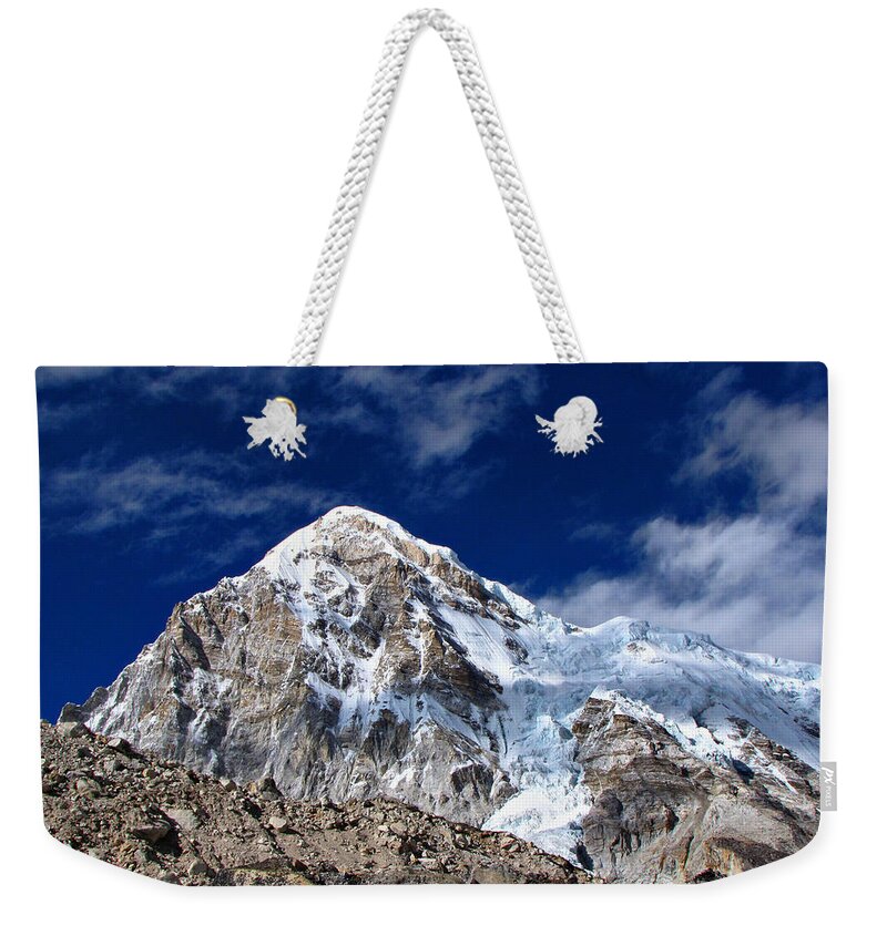 Scenics Weekender Tote Bag featuring the photograph Pumori-everest Base Camp Trek-nepal by Copyright Michael Mellinger