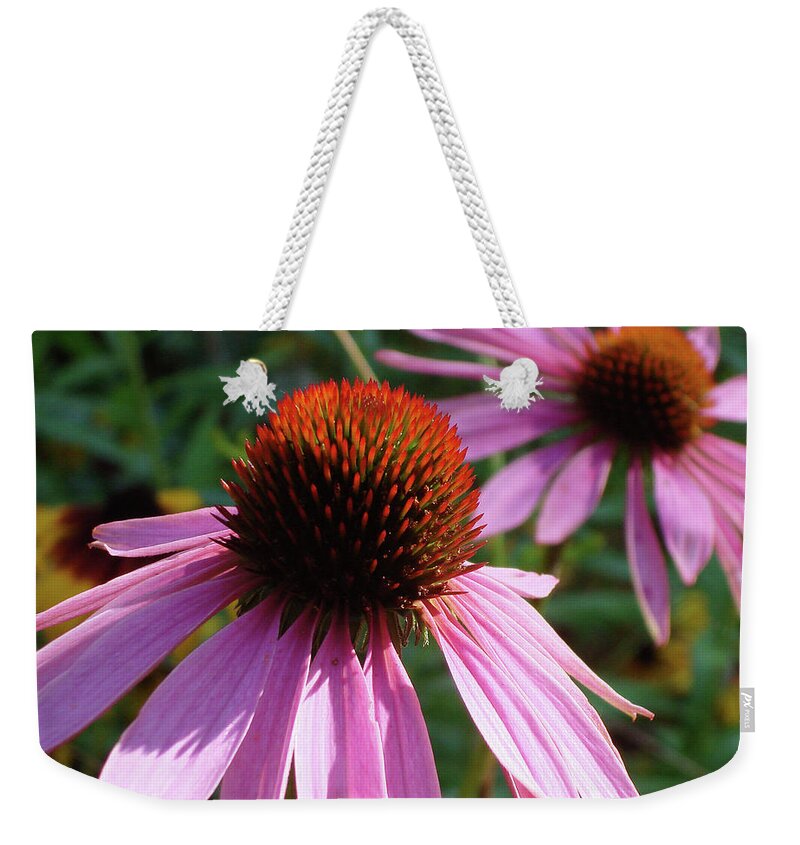 Echinacea Weekender Tote Bag featuring the photograph Purple Coneflower 12 by Amy E Fraser