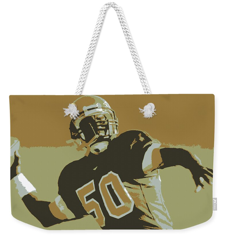 American Football Uniform Weekender Tote Bag featuring the photograph Quarterback by R M Steele