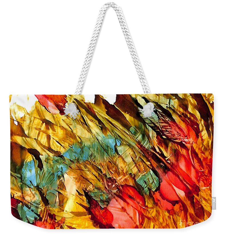 Art For Designers Weekender Tote Bag featuring the painting Radish Patch painting by Patty Donoghue