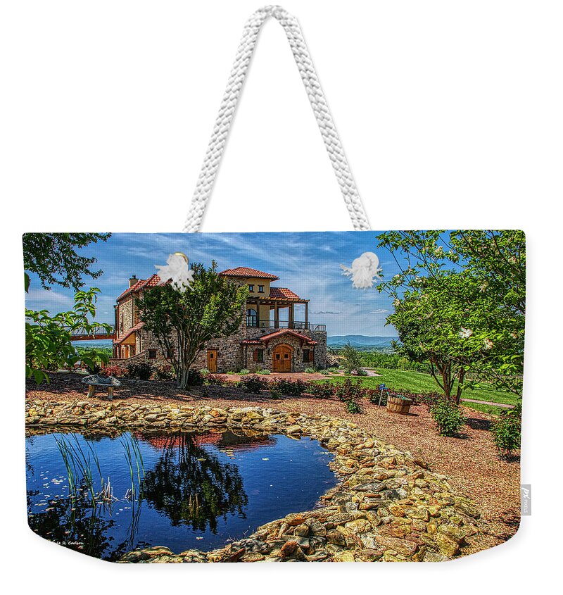 Vineyards Weekender Tote Bag featuring the photograph Raffaldini Winery by Dale R Carlson